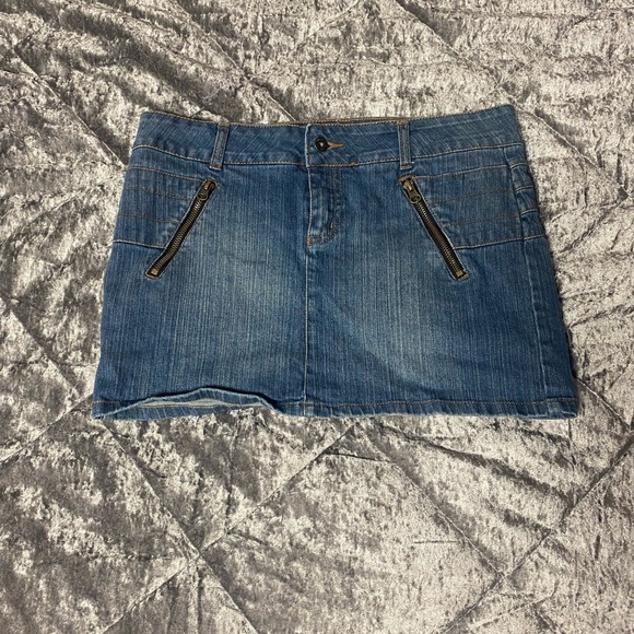 Ghosts & Angels Denim Skirt - Picture 3 of 3